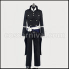 Hakuoki Saito Hajime Western Outfit Costume + Wig Set coscarnival - Collar Design