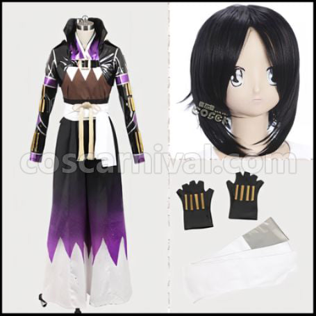 Hakuoki 2010 Calendar Hijikata Toshizo Costume + Wig Set coscarnival - Front View