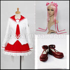 Aria the Scarlet Ammo Riko Mine Costume + Shoes 2 Piece Set coscarnival - Front View