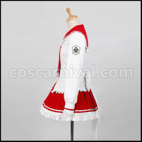 Aria the Scarlet Ammo Riko Mine Costume + Shoes 2 Piece Set coscarnival - Hem Detail