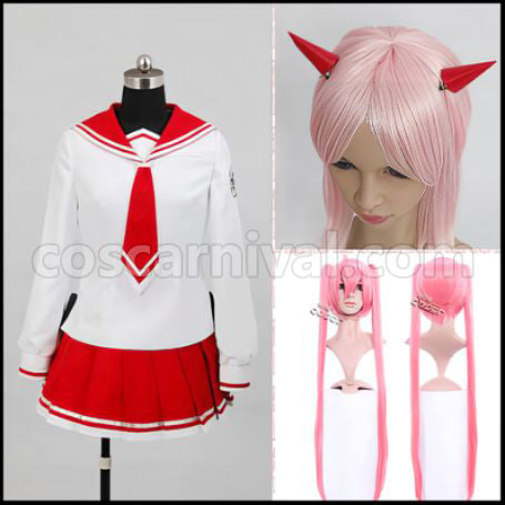 Aria the Scarlet Ammo Aria H. Kanzaki Costume + Wig 2 Piece Set coscarnival - Front View