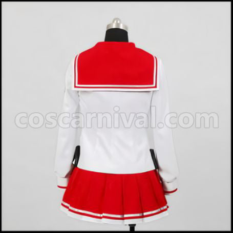 Aria the Scarlet Ammo Aria H. Kanzaki Costume + Wig 2 Piece Set coscarnival - Color and Pattern