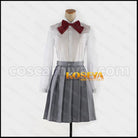 Parasyte: The Maxim Satomi Murano Nishifukayama High Cosplay Costume coscarnival - Back View