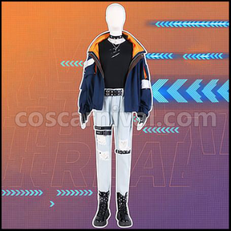 [Nijisanji Costume] Nijisanji VTuber Leo Cosplay Costume VTuber coscarnival - Front View