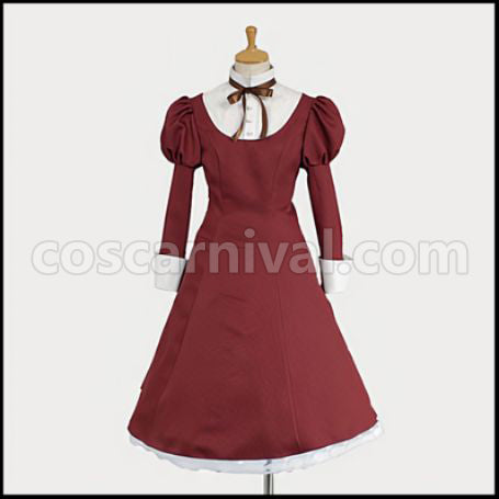 Axis Powers Hetalia Liechtenstein Costume + Wig Set coscarnival - Material Texture