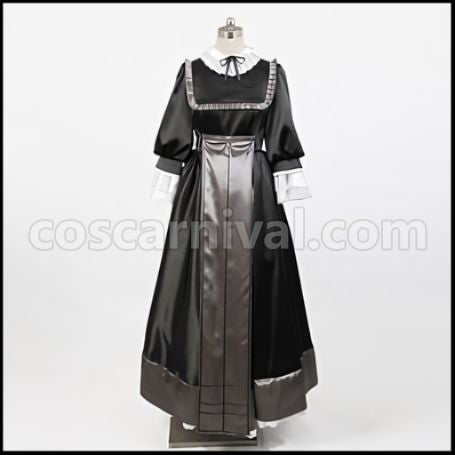GOSICK Gothic Victorique de Blois Costume + Wig + Boots Three Piece Set coscarnival - Cuff Style