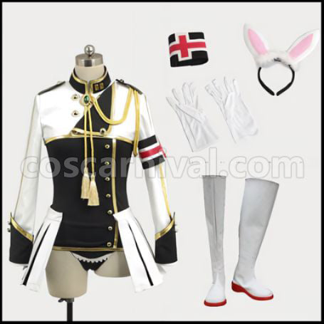 Umineko When They Cry Siesta00 Outfit + Boots 2-Piece Set coscarnival - Front View