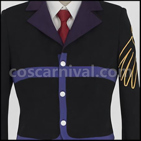 Umineko When They Cry Ushiromiya Shizuka Outfit + Wig 2-Piece Set coscarnival - Side Profile
