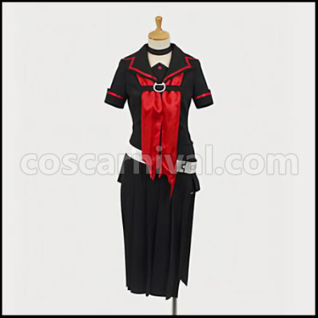 Ookami-san and Her Seven Companions Ryoko Ookami Outfit + Shoes 2-Piece Set coscarnival - Hem Detail