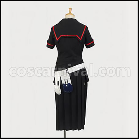 Ookami-san and Her Seven Companions Ryoko Ookami Outfit + Shoes 2-Piece Set coscarnival - Material Texture