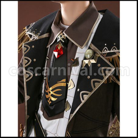 Genshin Impact Diluc Custom Made Cosplay Costume coscarnival - Back View