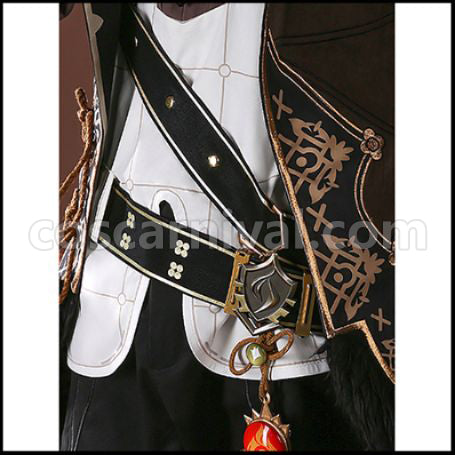 Genshin Impact Diluc Custom Made Cosplay Costume coscarnival - Side Profile