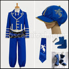 Tegami Bachi Lag Seeing Outfit + Boots 2 Piece Set coscarnival - Front View