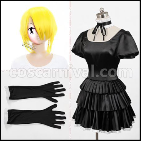Beelzebub Hildegarde (Hilda) Costume + Wig 2 Piece Set coscarnival - Front View
