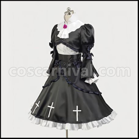 My Little Sister Can't Be This Cute Kuroneko Costume + Boots Set coscarnival - Material Texture