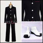 Bakemonogatari Koyomi Araragi Costume and Boots Set coscarnival - Front View