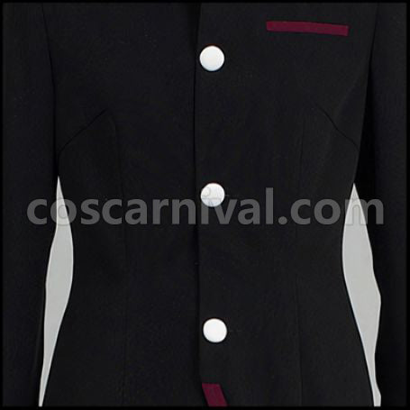 Bakemonogatari Koyomi Araragi Costume and Boots Set coscarnival - Collar Design