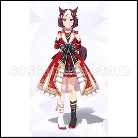 Uma Musume Pretty Derby Special Week Japan's No.1 General Cosplay Costume coscarnival - Front View