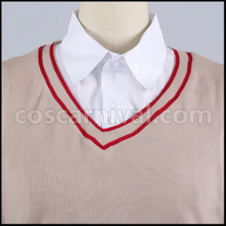 Toaru Kagaku no Railgun S Tokiwadai Middle School Misaka Mikoto Cosplay Costume coscarnival - Collar Design