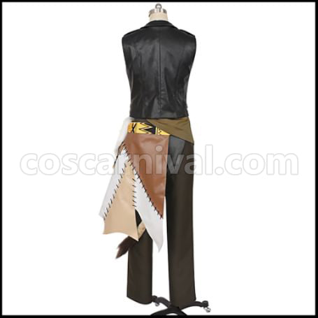 Twisted Wonderland Savanaclaw Dormitory Leona Kingscholar Cosplay Costume coscarnival - Back View