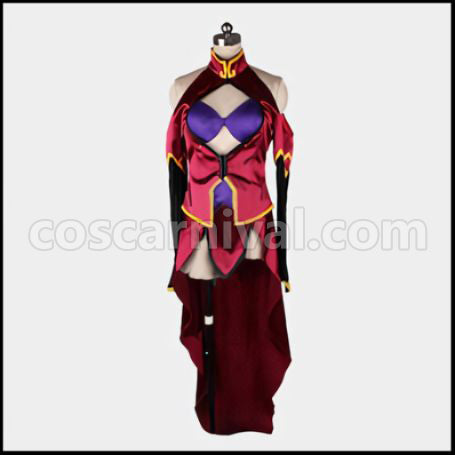 BlazBlue Litchi Faye Ling Cosplay Costume coscarnival - Front View
