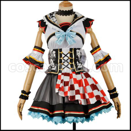 Love Live! Sunshine!! Taisho Roman Edition After Awakening Kimono Yoshiko Tsushima Cosplay Costume coscarnival - Front View