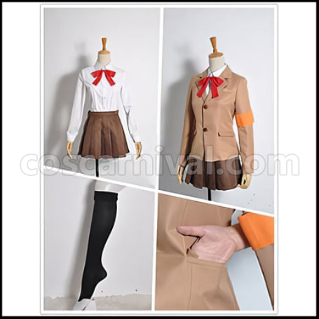 Student Council Staff Members Amakusa Shino Cosplay Costume coscarnival - Back View