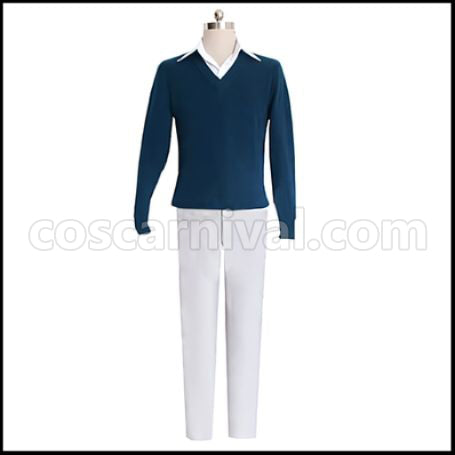 Orange Naruse Kakeru Cosplay Costume coscarnival - Side Profile