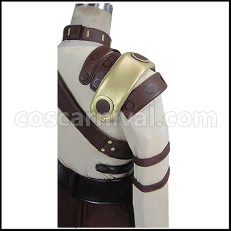 Kabaneri of the Iron Fortress Ikoma Battle Uniform Cosplay Costume coscarnival - Detail Close-up