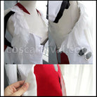 Guilty Crown Inori Yuzuriha White Battle Suit Cosplay Costume coscarnival - Hem Detail
