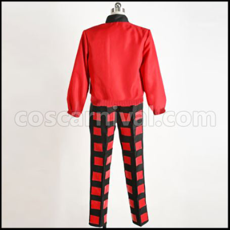 Uta no Prince-sama Jinguji Ren Red Uniform Cosplay Costume coscarnival - Side Profile