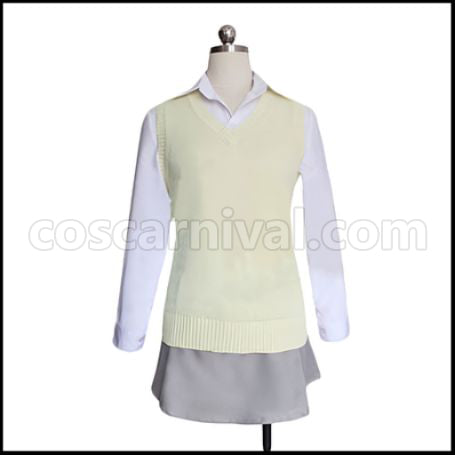 Orange Murasaka Azusa Cosplay Costume coscarnival - Side Profile