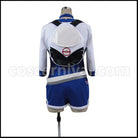 Pok¨¦mon GO Female Beginner Blue Cosplay Costume coscarnival - Back View