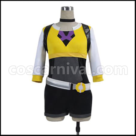 Pok¨¦mon GO Female Beginner Yellow Cosplay Costume coscarnival - Front View