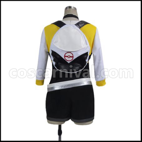 Pok¨¦mon GO Female Beginner Yellow Cosplay Costume coscarnival - Back View
