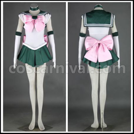 Sailor Moon Makoto Kino Battle Outfit Cosplay Costume coscarnival - Front View