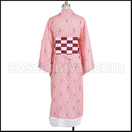 Demon Slayer: Kimetsu no Yaiba Manga Edition Nezuko Kamado Cosplay Costume coscarnival - Side Profile