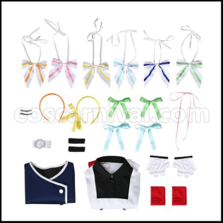 Love Live! liella Go!! Restart Six People Insert Song School Uniform Cosplay Costume coscarnival - Hem Detail