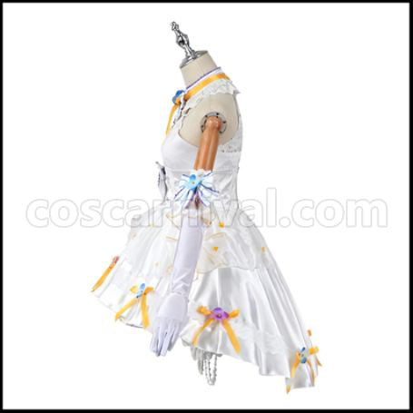 Love Live! liella Ren Hazuki Bride Cosplay Costume coscarnival - Back View
