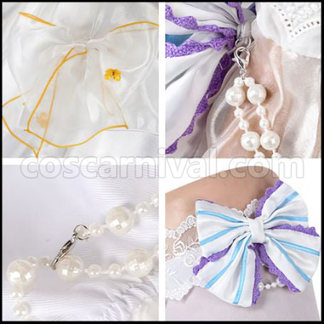 Love Live! liella Ren Hazuki Bride Cosplay Costume coscarnival - Cuff Style
