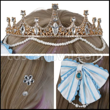 Love Live! liella Ren Hazuki Bride Cosplay Costume coscarnival - Color and Pattern