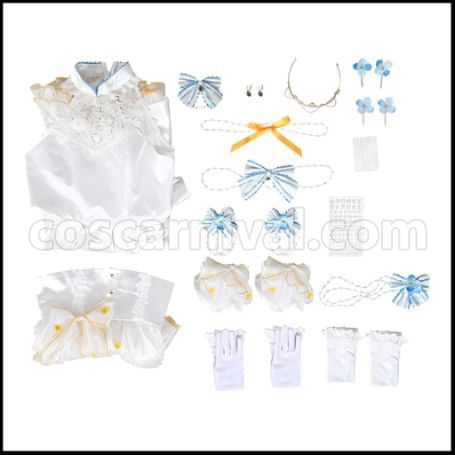 Love Live! liella Tan Kuuku Bride Cosplay Costume coscarnival - Material Texture