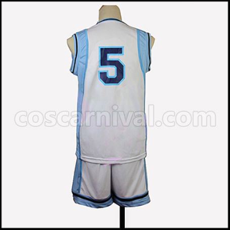 Kuroko's Basketball Atsushi Murasakibara Uniform No. 5 Cosplay Costume coscarnival - Side Profile