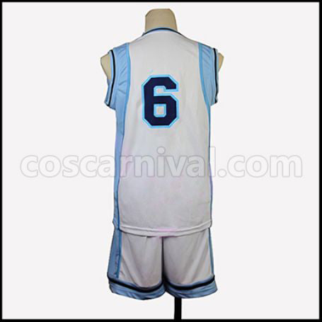 Kuroko's Basketball Daiki Aomine No. 6 Uniform Cosplay Costume coscarnival - Back View