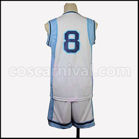 Kuroko's Basketball Ryota Kise Uniform No. 8 Cosplay Costume coscarnival - Back View