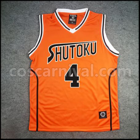 Kuroko's Basketball Shutoku High School Taisuke Ootsubo No. 4 Cosplay Costume coscarnival - Front View