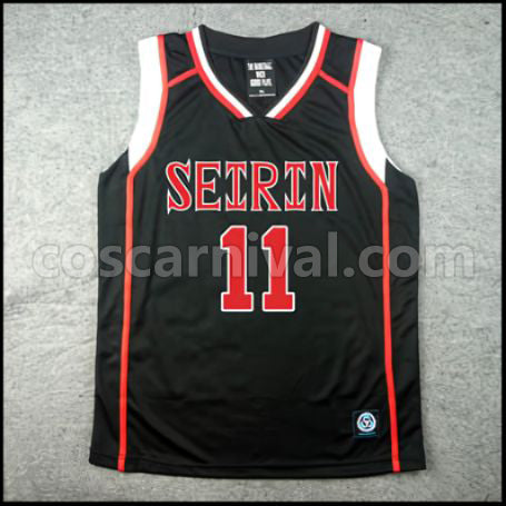 Kuroko's Basketball Seirin High School Tetsuya Kuroko No. 11 Cosplay Costume coscarnival - Front View