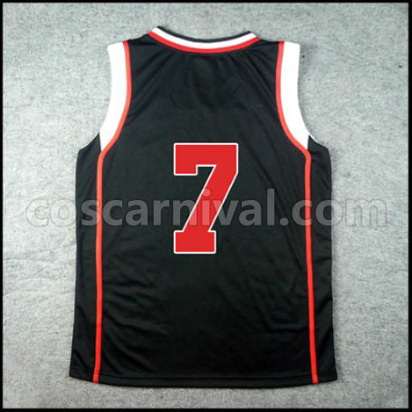 Kuroko's Basketball Seirin High School Teppei Kiyoshi No. 7 Cosplay Costume coscarnival - Back View