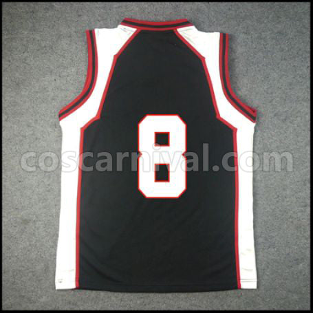 Kuroko's Basketball Seirin High School No. 8 Rinnosuke Mitobe Cosplay Costume coscarnival - Back View