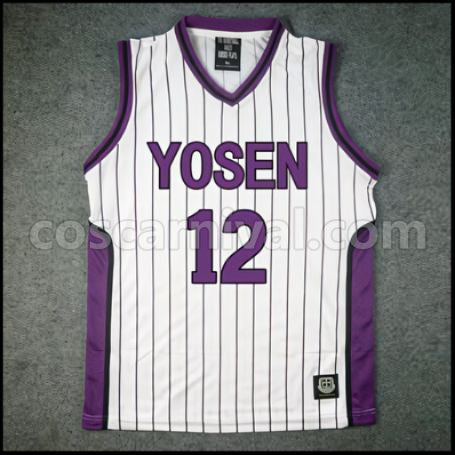 Kuroko's Basketball Yosen High School Tatsuya Himuro No. 12 Cosplay Costume coscarnival - Front View
